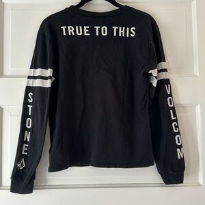 Volcom Long Sleeve Black graphic tee.